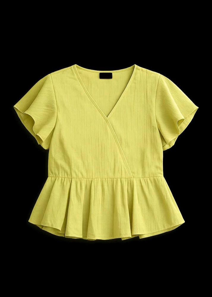 Chic Wrap Peplum Top