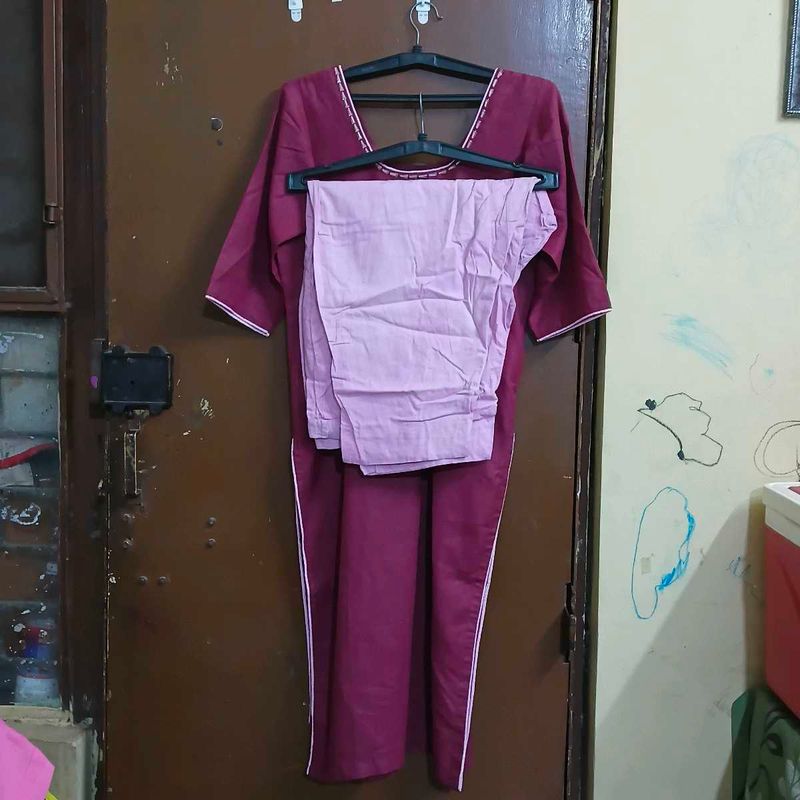 combo of 3 mixed size kurti pant set