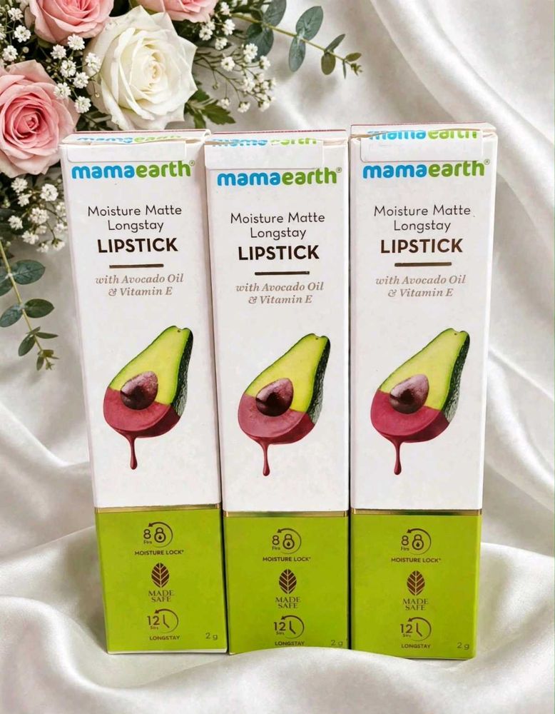 Pack of 3 Mamaearth Moisture Matte Longstay Lipsti
