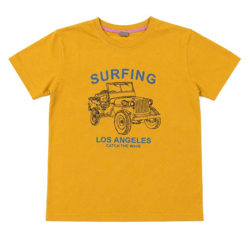 Yellow "Surfing Los Angeles" T-Shirt
