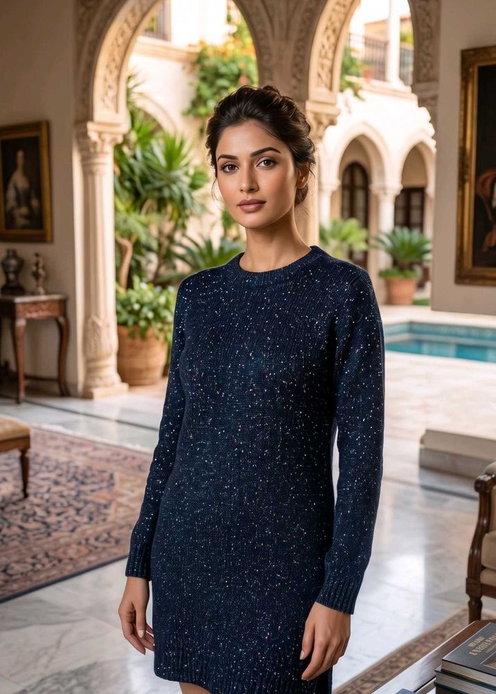 Cozy Speckled Knit Sweater