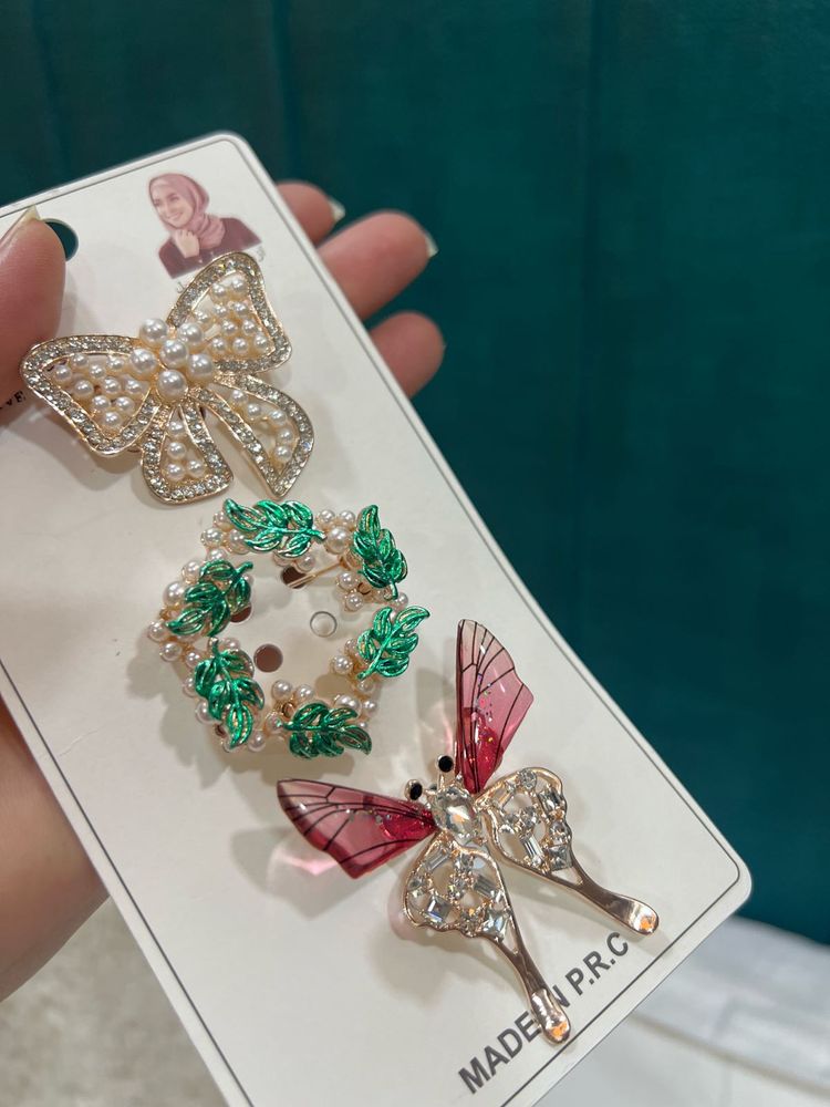 Set of 3 Cute Brooches