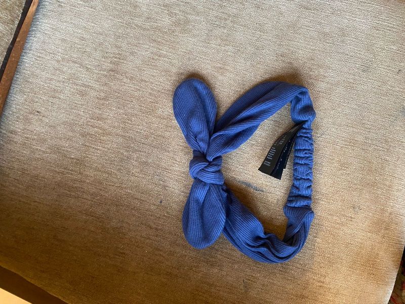 H &amp; M Blue Knotted Headband