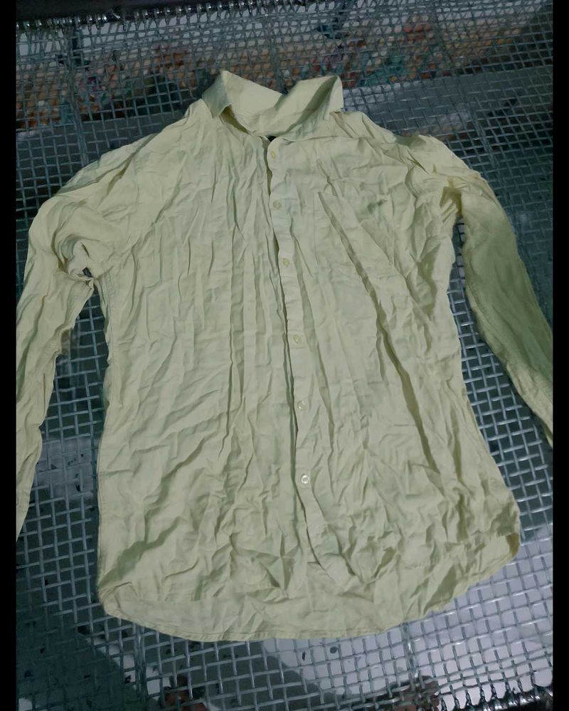 Light Yellow Long Sleeve Shirt