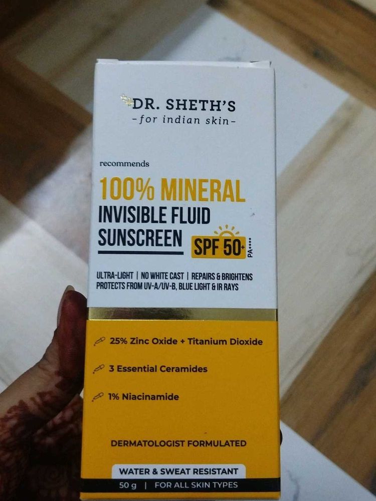 Dr. Sheth's 100% Mineral Sunscreen SPF 50