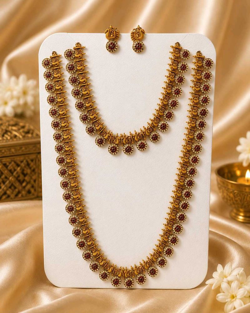 Elegant Indian Necklace and Earring Set