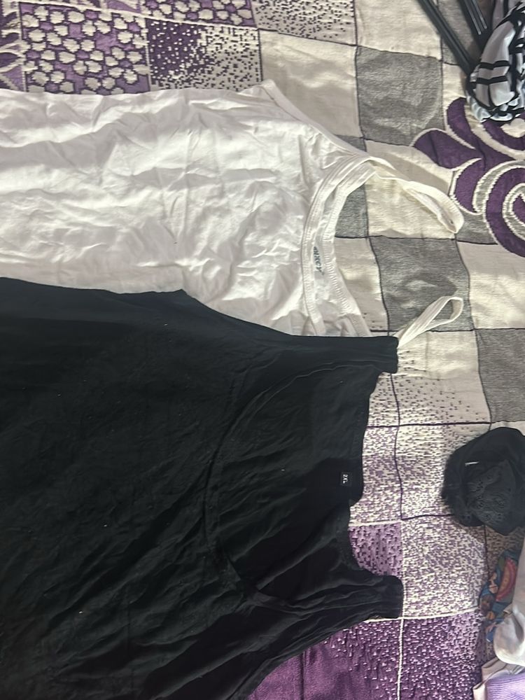 Combo- White And Black Undershirt