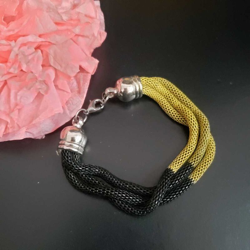 Two-Tone Mesh Bracelet