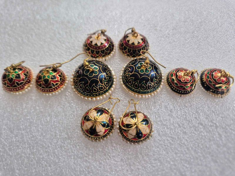 Set of Traditional Jhumka Earrings - New