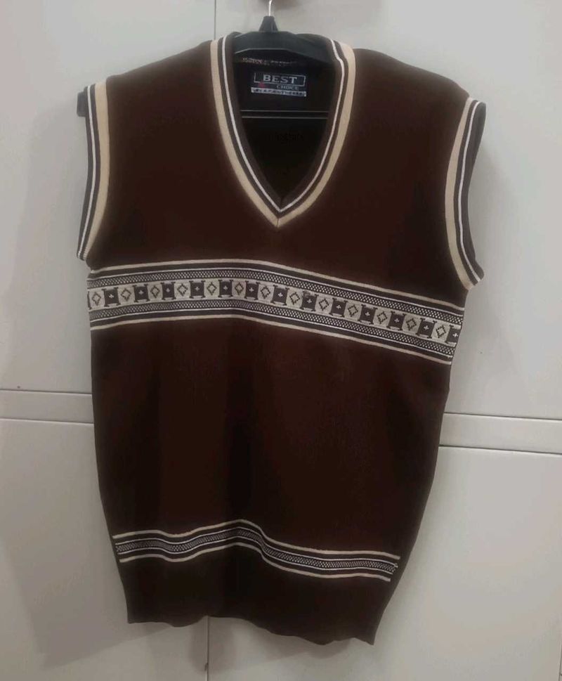 Vintage Brown Sweater Vest