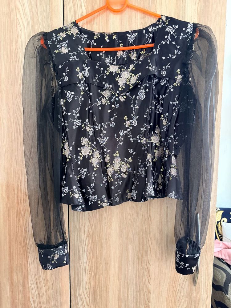 Silk formal top