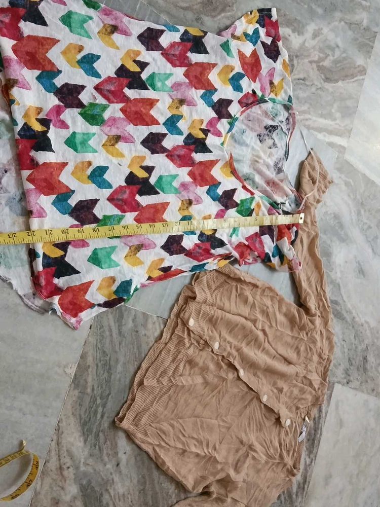 Vibrant Geometric Print Top