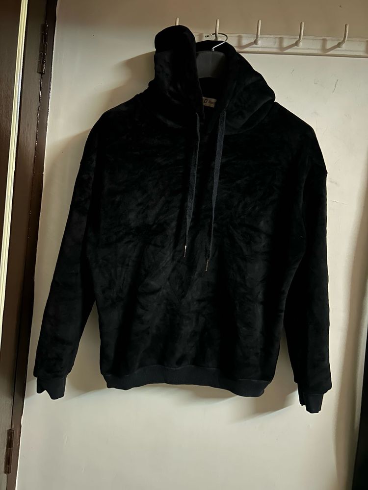 Black Velvet Hoodie