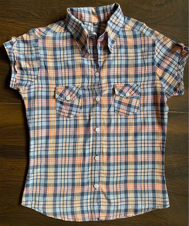 Stylish Plaid Button-Up Shirt