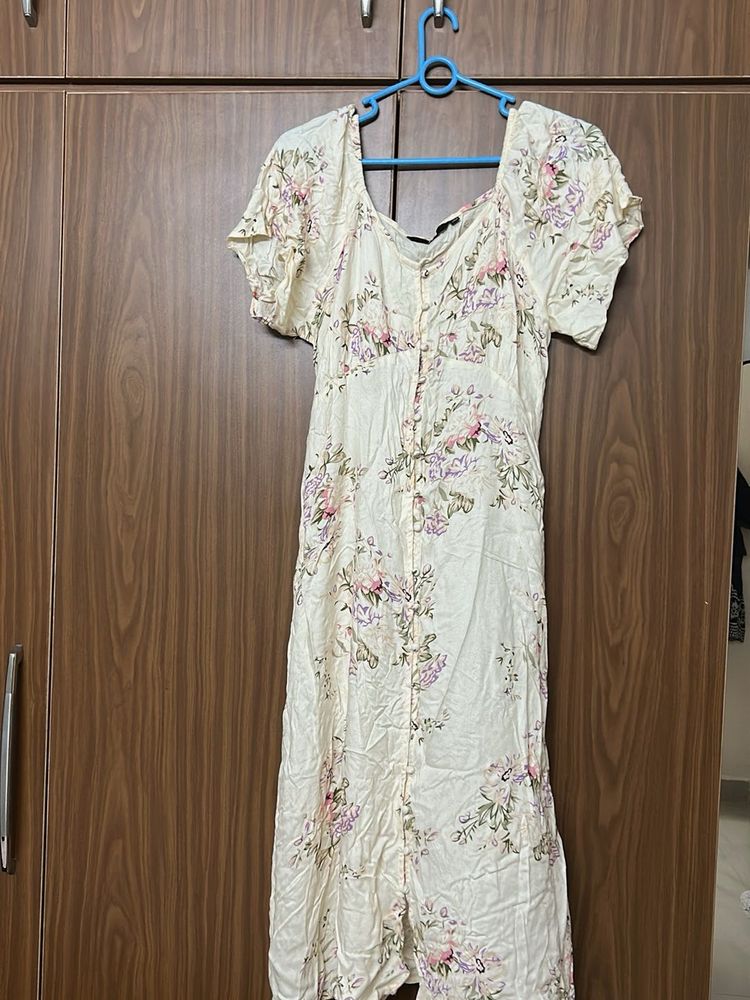 Floral Print Midi Dress