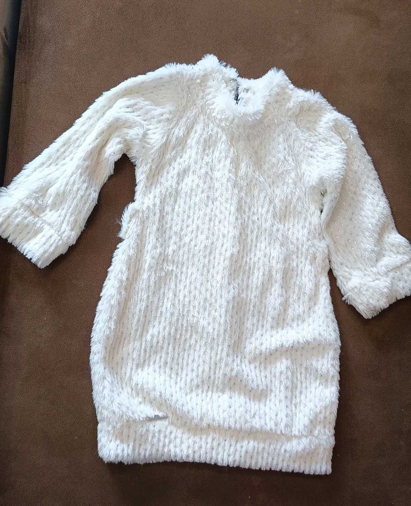 Cozy White Textured Top