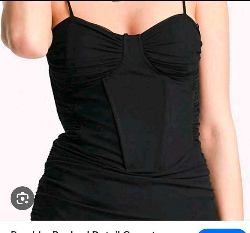 Chic Black corset Bodycon Mini Dress