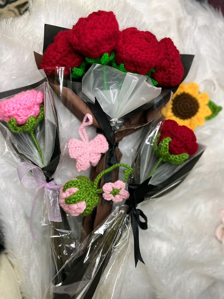 Crochet Flowers Gift Set