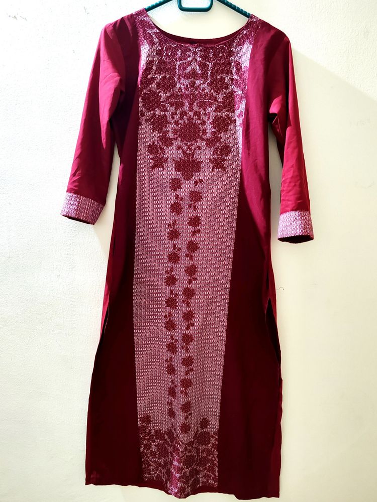 Ethnic Printed Straight Kurta