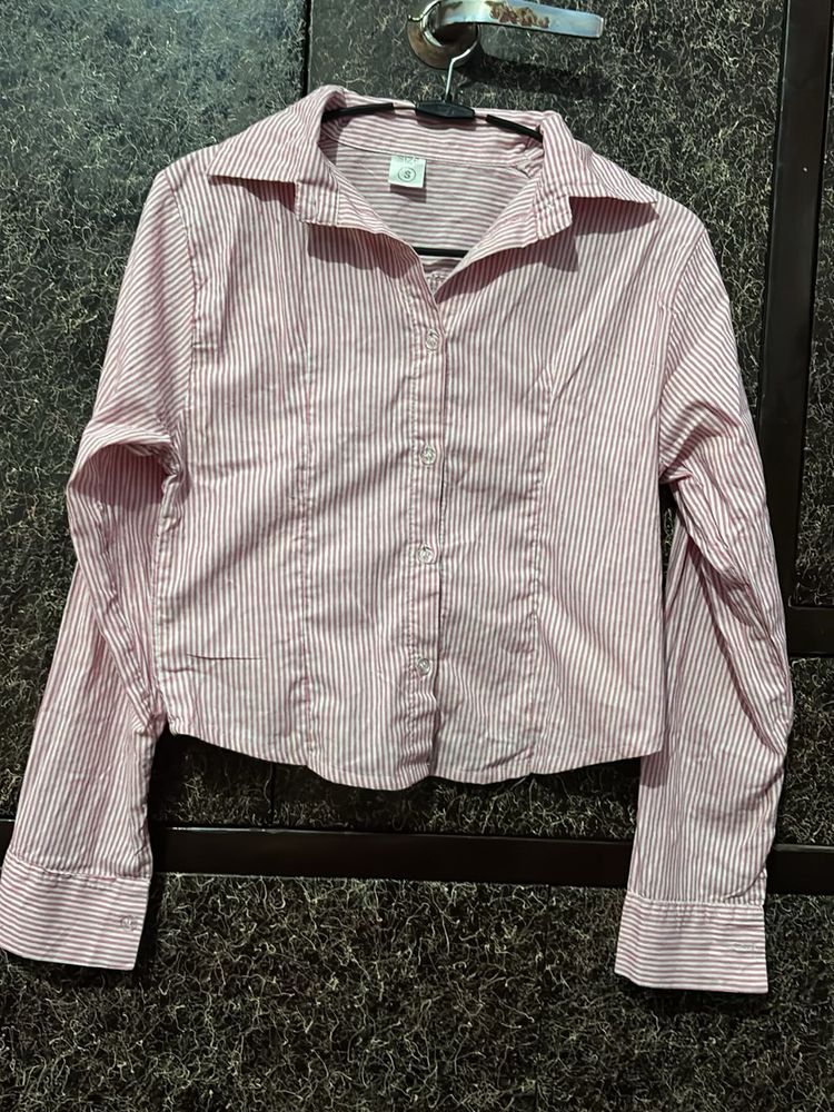 Classic Striped Button-Up Shirt