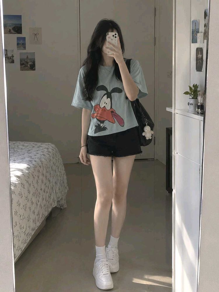 Cute Cartoon Graphic T-Shirt