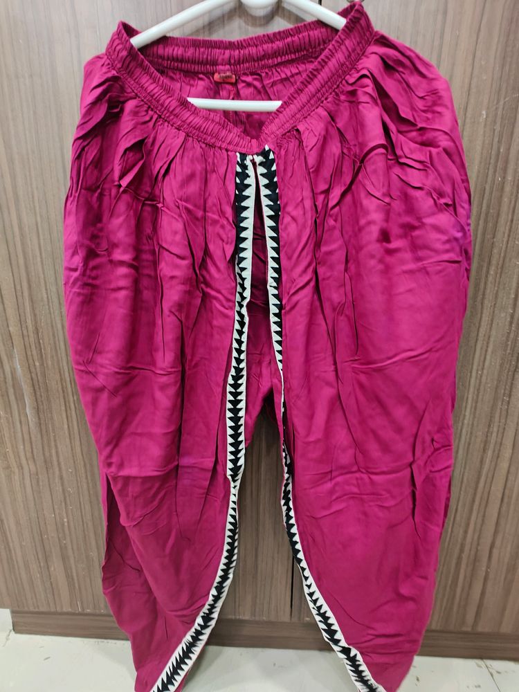 Dhoti Pants Maroon