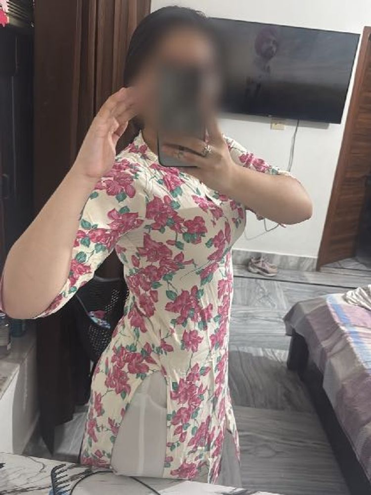 Floral Print Button-Up kurta