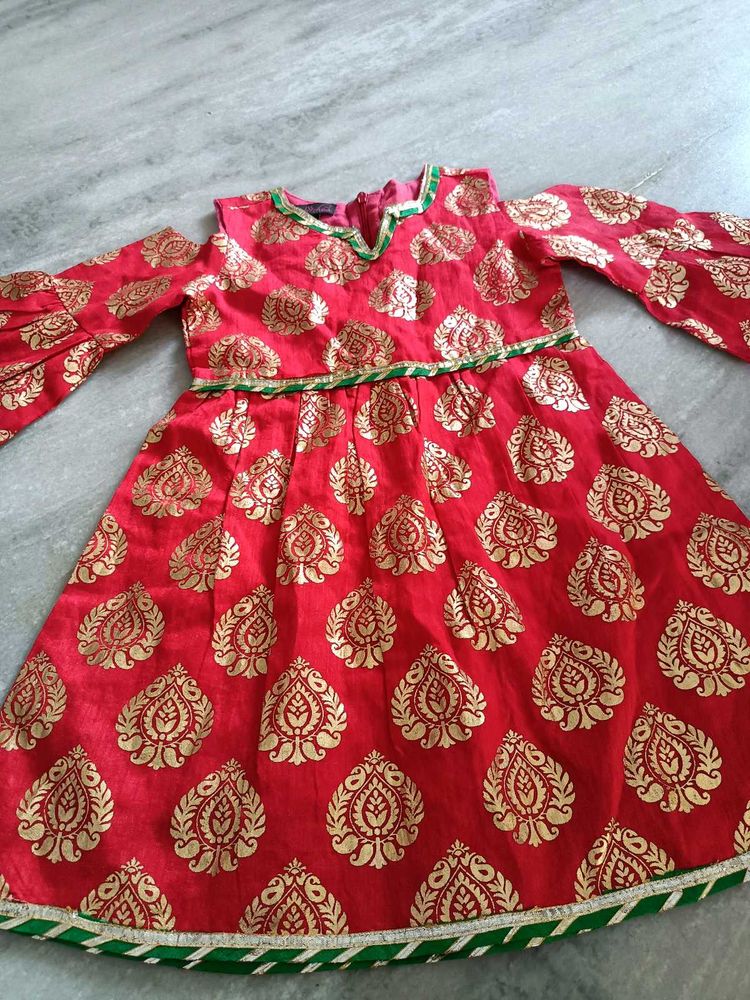 blouses Beautiful Red &amp; Gold Ethnic
