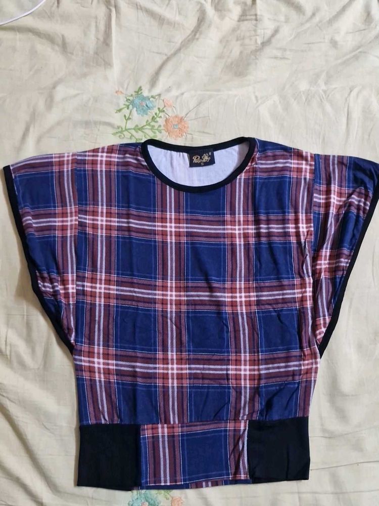 Plaid Pattern Top