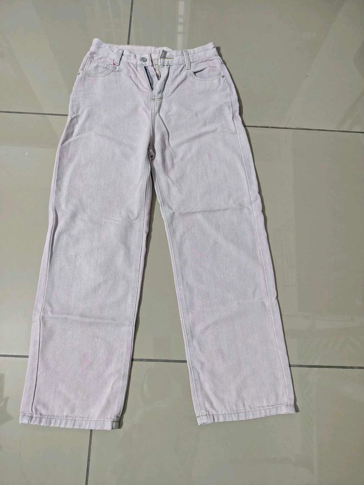 Light Wash Wide Leg Jeans