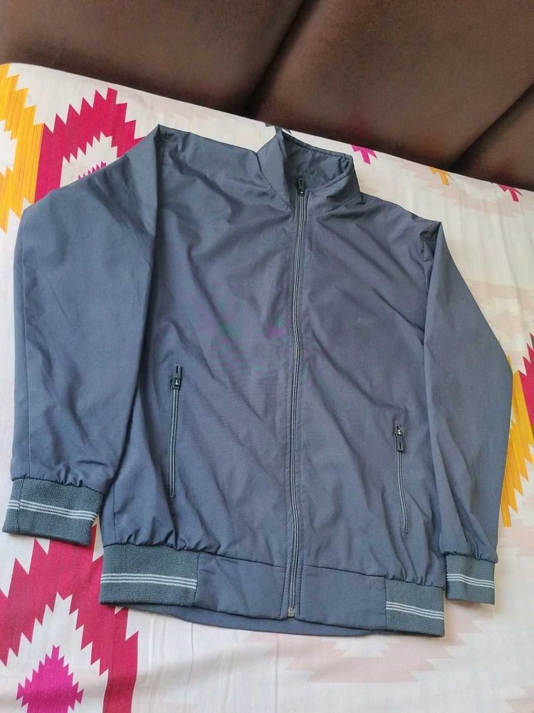XL size Men's Grey Bomber Jacket