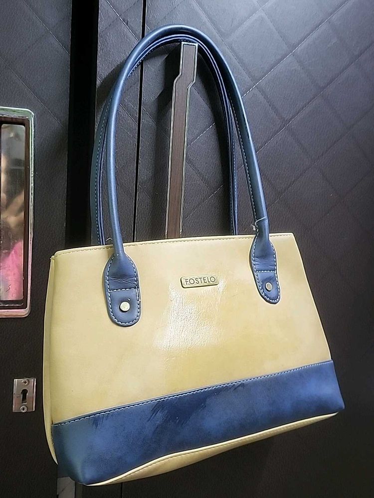 Stylish Two-Tone Shoulder Bag