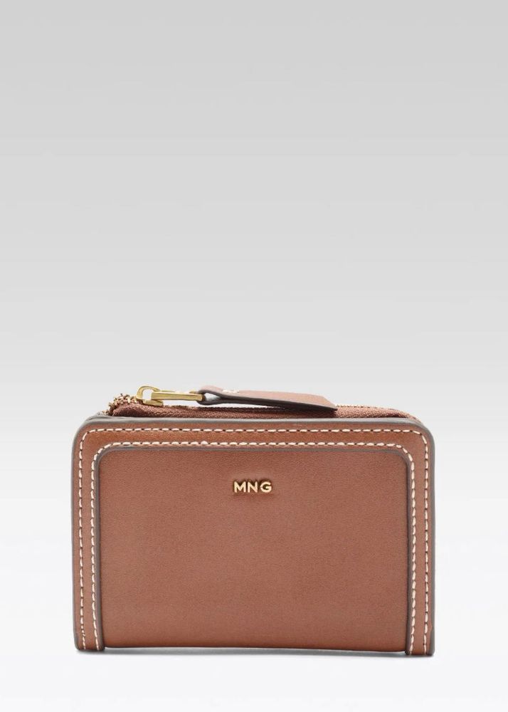MNG Brown Leather Wallet