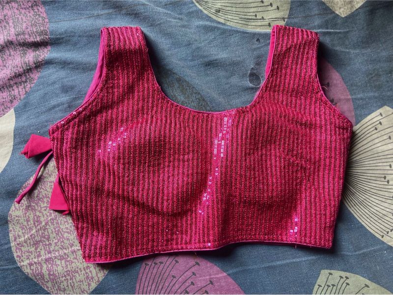 Pink Sequin Blouse