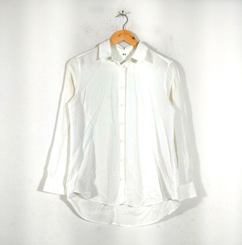 White High Low Shirts (Women's)