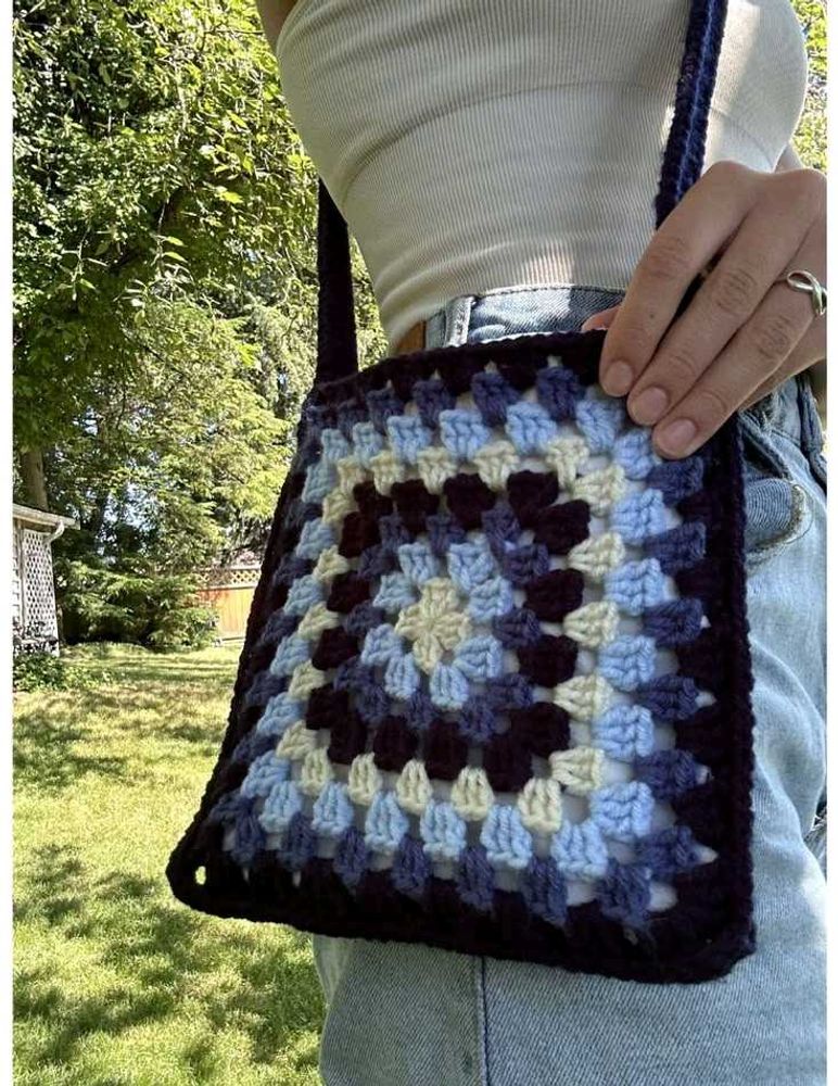 Handmade Granny Square Sling Bag