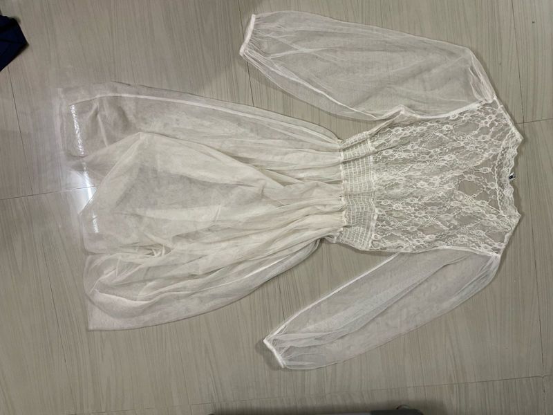 Elegant Lace &amp; Tulle Dress