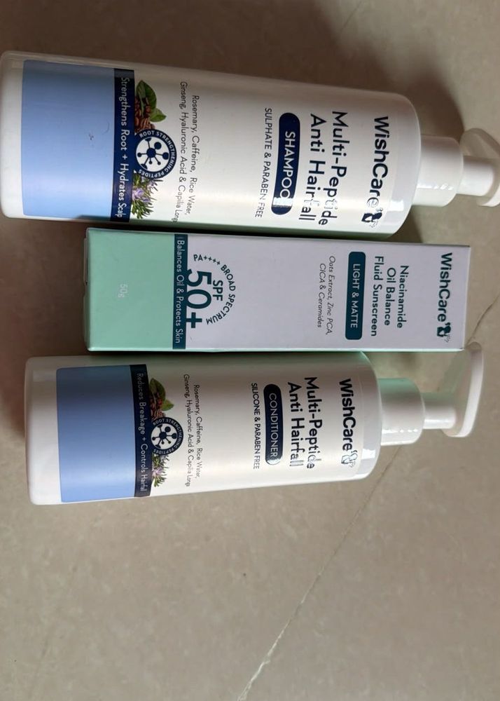WishCare Anti Hair Fall Shampoo &amp; Conditioner + Su