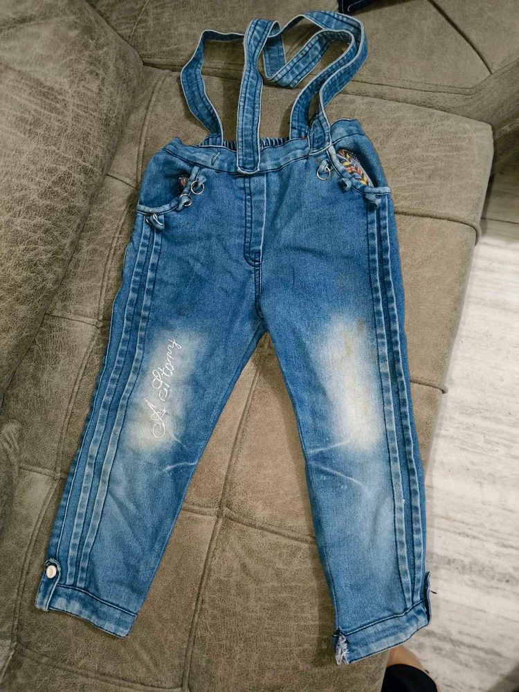 Cute Denim Dungarees