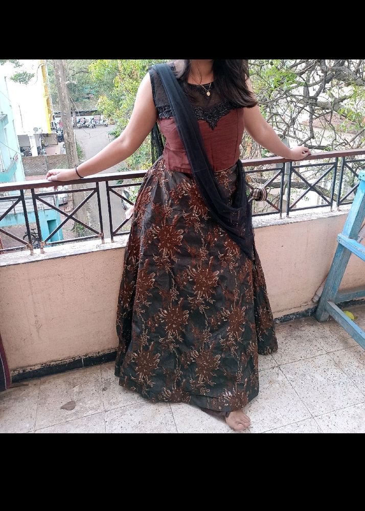 Ghagra/Lehenga Choli/ For Wedding Functions Party Wear Only 1 Time Used