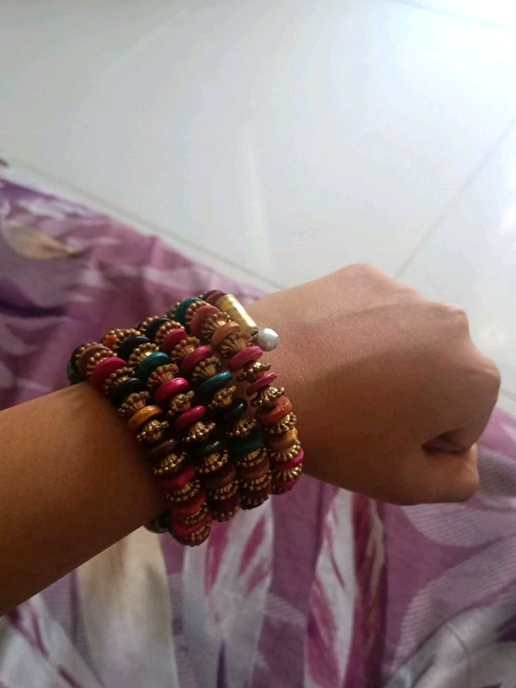 Bohemian Beaded Bracelets - Set of 2