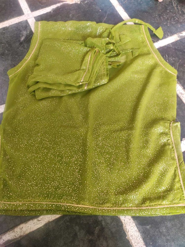 Sparkling Green Kurta lehenga suit