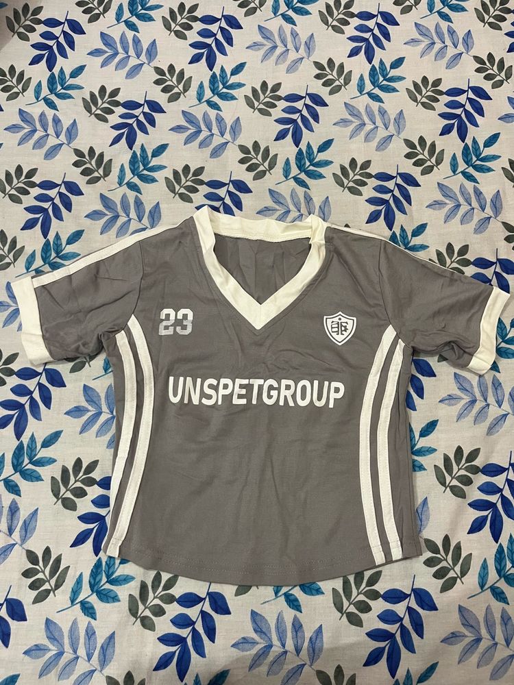 cropped jersey Tshirt for women