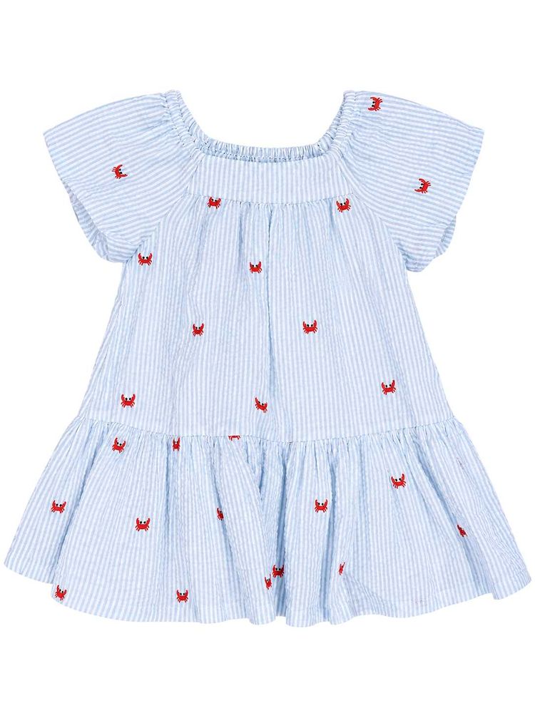 Cute Crab Print Baby Dress