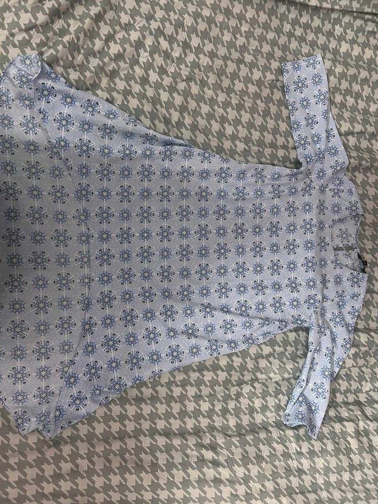 Blue Printed Kurta