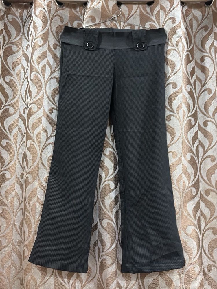 Classic Dark Grey Pinstripe Pants