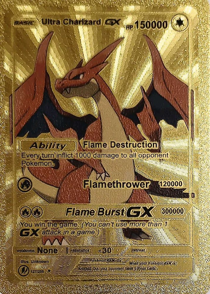 Ultra Charizard GX Gold Card