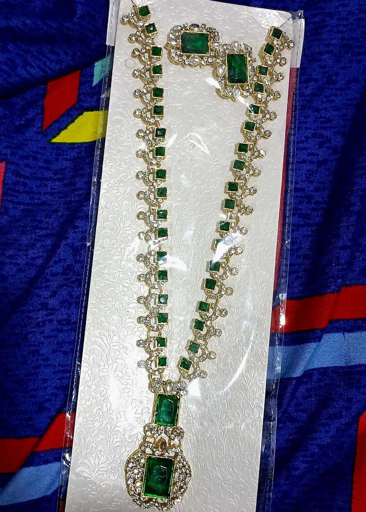 ✨ Premium Green Stone Necklace Set ✨