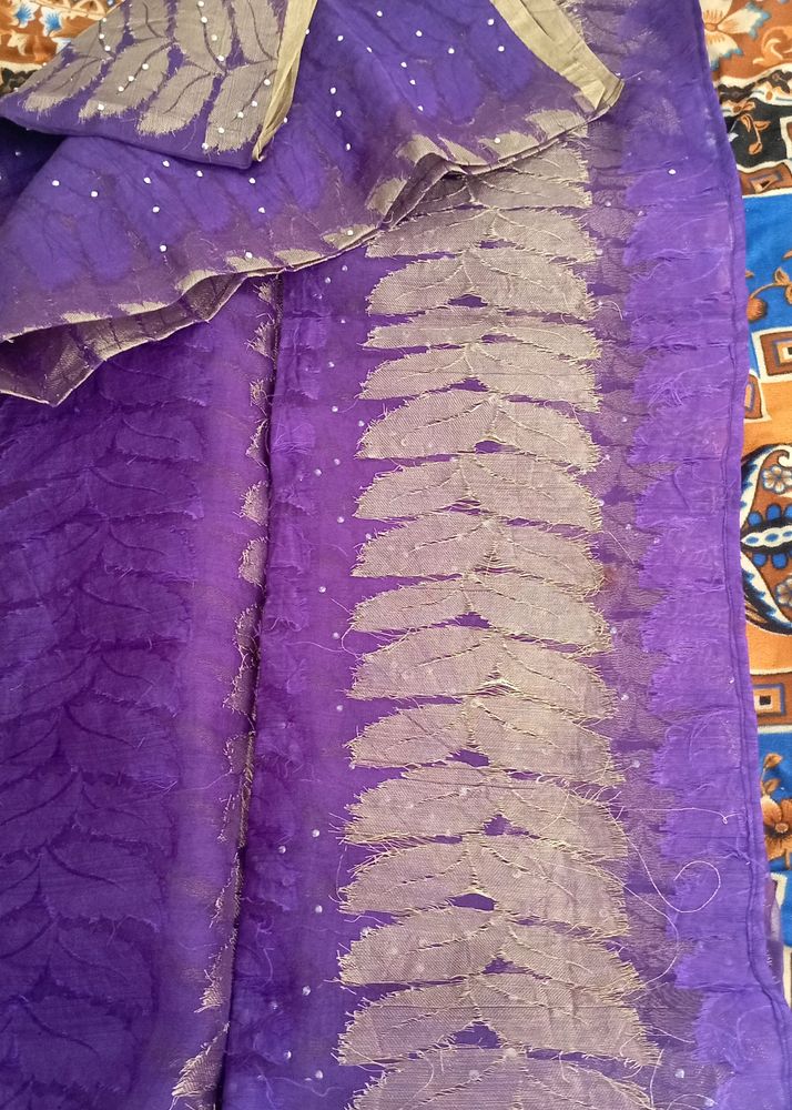 Stone Work Saree
