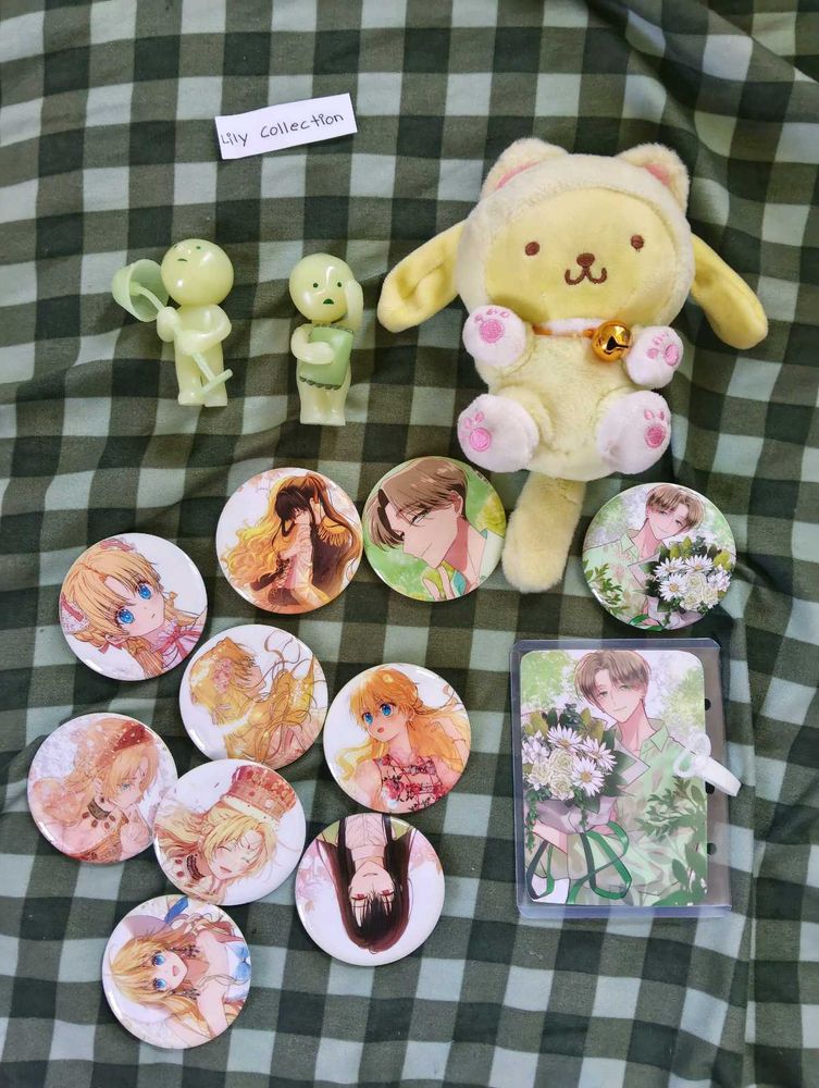 combo sanrio , anime, manhwa, smiski + freebies